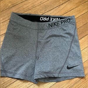 Dark Gray Nike Pro shorts